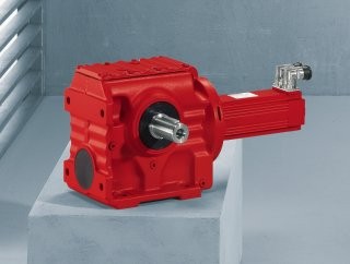 Helical-worm servo gearmotors