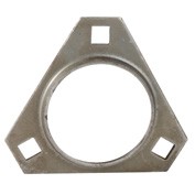 47MSTR - MSTR - 200 Series Non-relubricatable Two-Piece Formed Steel Triangular Flanged Housing Half