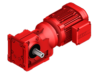 AC gearmotors S series helical-worm gear unit S47DRE90L4