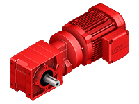 AC gearmotors R series helical gear unit R47DRE100M4