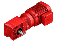 AC motors R series helical gear unit R27DRE90L4