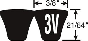 10/3V850 Super HC PowerBand Belts