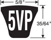 5VP1400 Predator Single Belts
