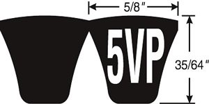 2/5VP630 Predator PowerBand Belts