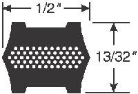AA64 DUBL V BELT Hi-Power II Dubl-V Belts