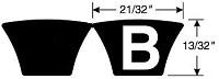 2/B124 HI-POWER II PWRBND BELT * Hi-Power II PowerBand V-Belts