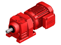 Asynchronous gearmotors R series helical gear unit R87DRL132S4