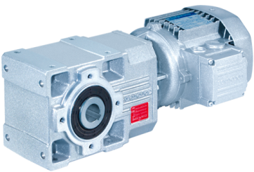 A - Helical bevel gear motor