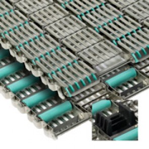 820.04.63 - Fortrex 9227 Stainless Steel MatTop Chain with Positrackâ„¢ Tracking Guides