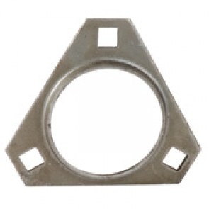 47MSTR - MSTR - 200 Series Non-relubricatable Two-Piece Formed Steel Triangular Flanged Housing Half