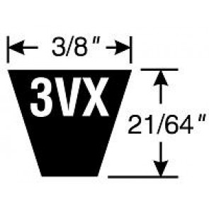 3VX540 SUPER HC MLD NTCH BELT Super HC Molded Notch Belts