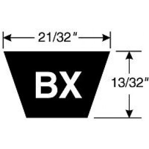 BX270 TRI-POWER V BELT Tri-Power Belts - Molded Notch